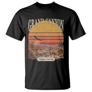 Grand Canyon Arizona 90s Desert Sunset Nostalgia Hiking T Shirt TS14 Black Print Your Wear