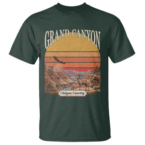 Grand Canyon Arizona 90s Desert Sunset Nostalgia Hiking T Shirt TS14 Dark Forest Green Print Your Wear