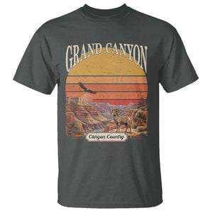 Grand Canyon Arizona 90s Desert Sunset Nostalgia Hiking T Shirt TS14 Dark Heather Print Your Wear