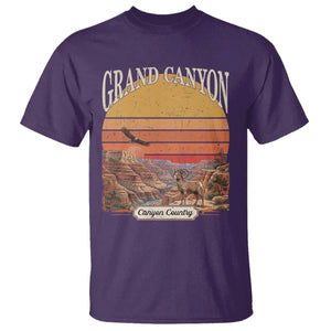 Grand Canyon Arizona 90s Desert Sunset Nostalgia Hiking T Shirt TS14 Purple Print Your Wear