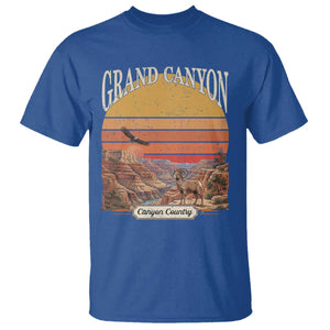 Grand Canyon Arizona 90s Desert Sunset Nostalgia Hiking T Shirt TS14 Royal Blue Print Your Wear