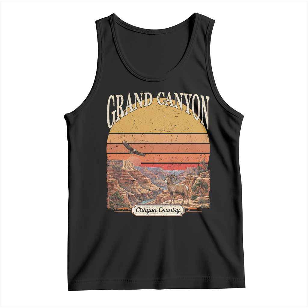 Grand Canyon Arizona 90s Desert Sunset Nostalgia Hiking Tank Top TS14 Black Print Your Wear