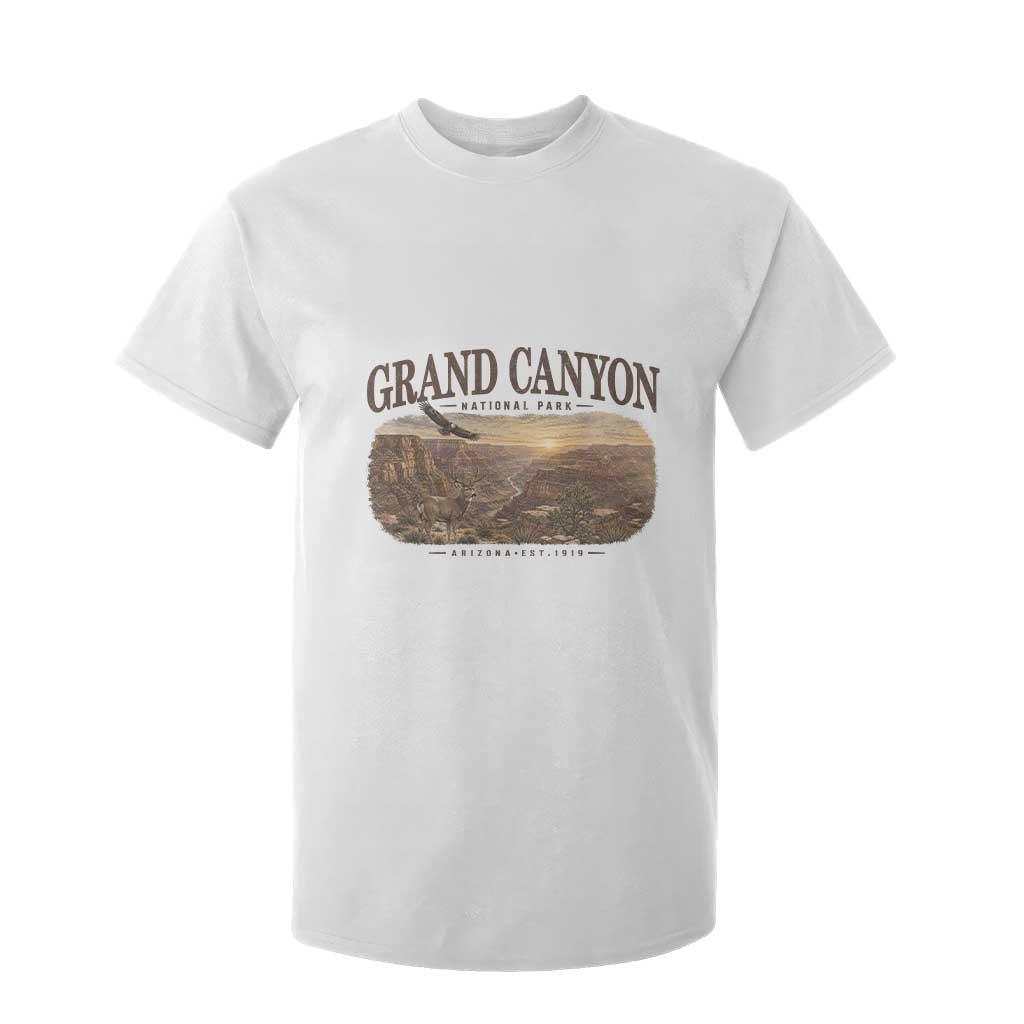 Grand Canyon National Park Arizona Established 1919 T Shirt For Kid Retro Deer Wildlife Nature Hiking Southwest Souvenir TS14 White Print Your Wear