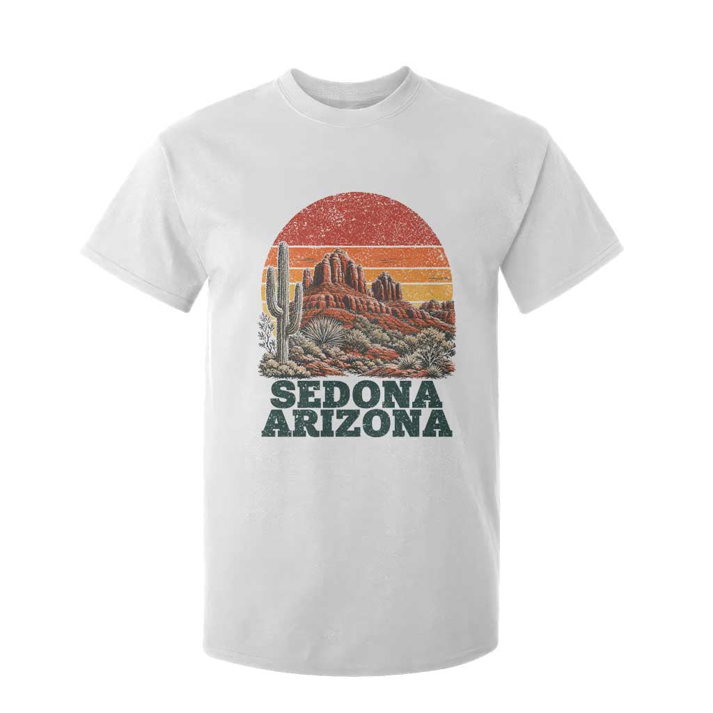 Retro Sedona Arizona Mountain T Shirt For Kid Southwest Hiking Outdoor Nature Souvenir TS14 White Print Your Wear