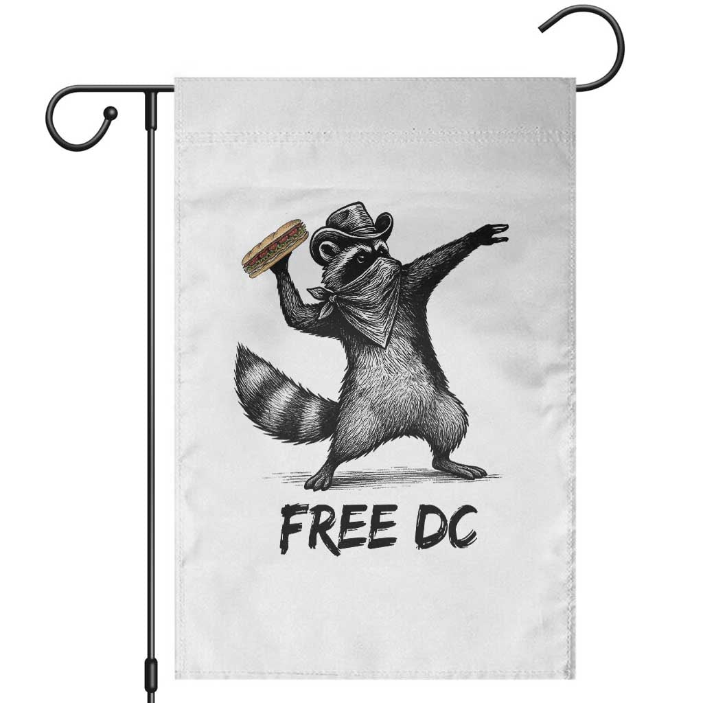 The Sandwich Guy Free DC Garden Flag Funny Racoon Meme TS14 White Print Your Wear