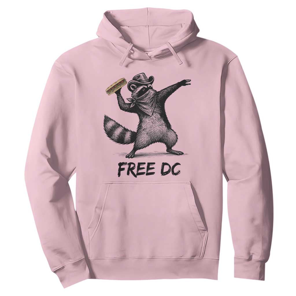 The Sandwich Guy Free DC Hoodie Funny Racoon Meme TS14 Light Pink Print Your Wear
