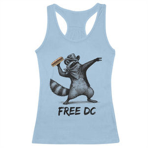 The Sandwich Guy Free DC Racerback Tank Top Funny Racoon Meme TS14 Light Blue Print Your Wear