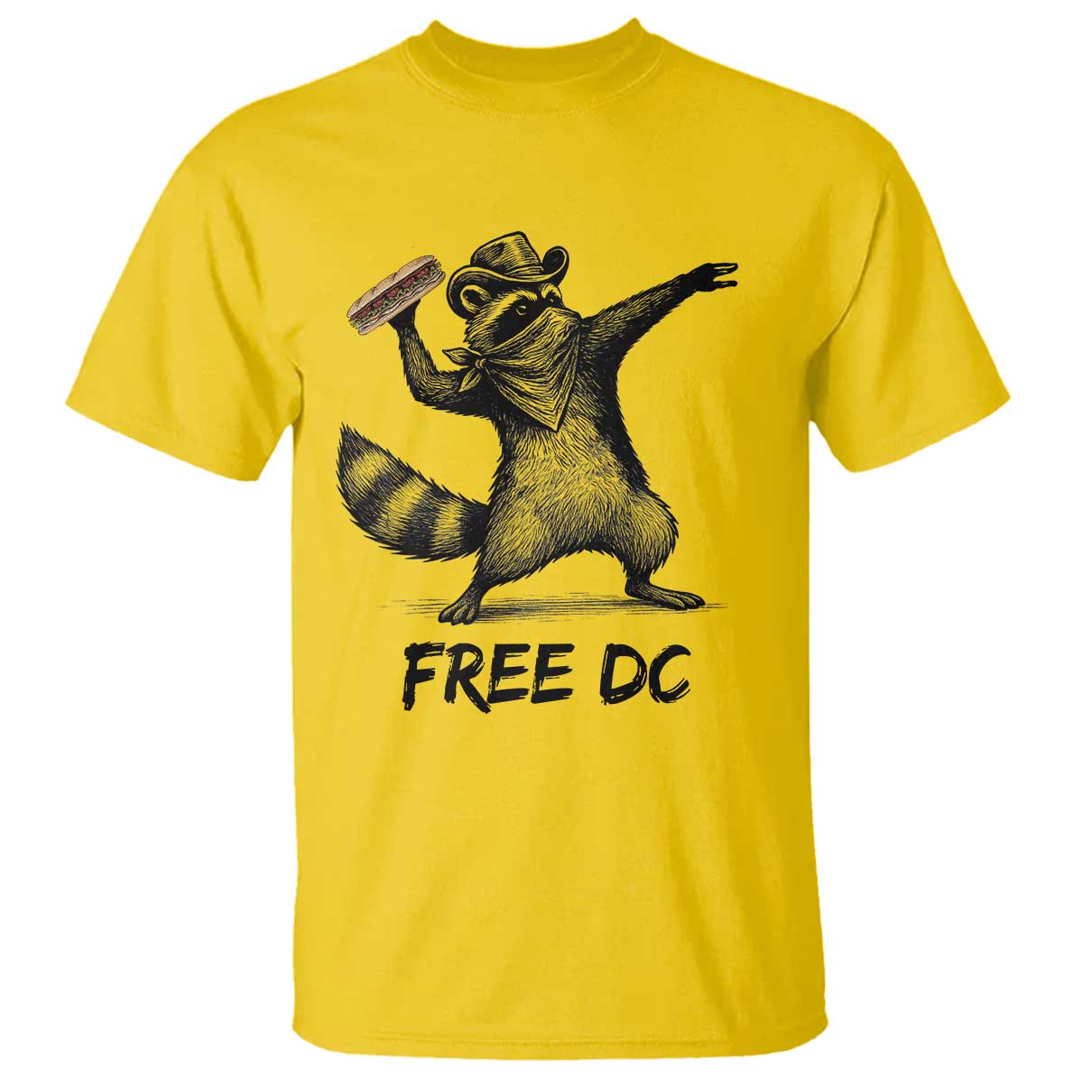 The Sandwich Guy Free DC T Shirt Funny Racoon Meme TS14 Daisy Print Your Wear