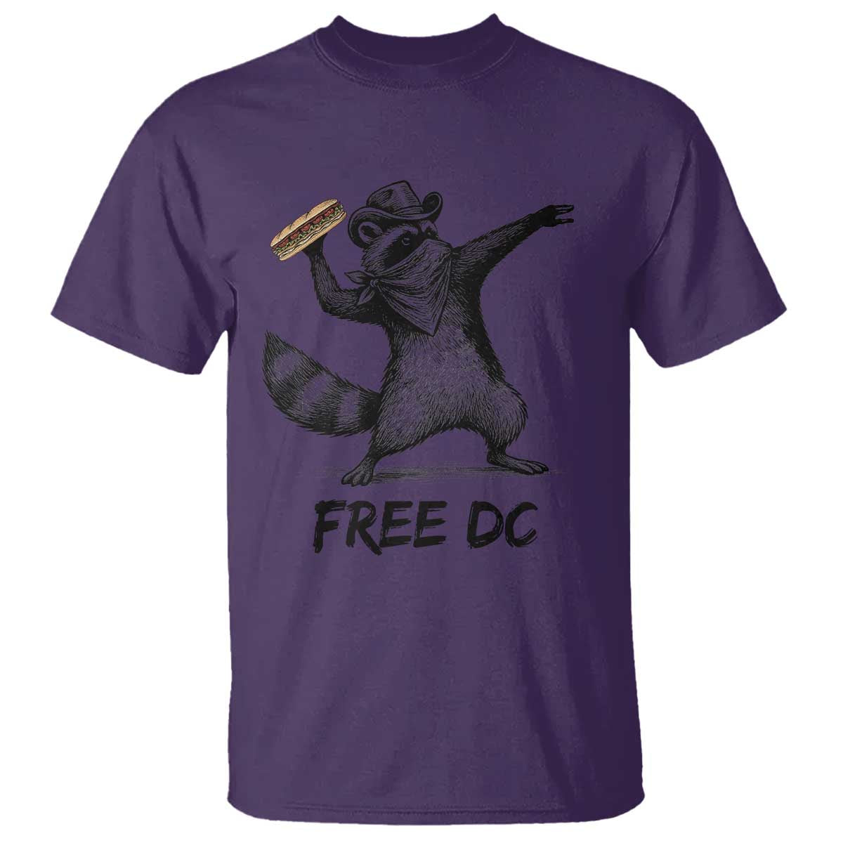 The Sandwich Guy Free DC T Shirt Funny Racoon Meme TS14 Purple Print Your Wear