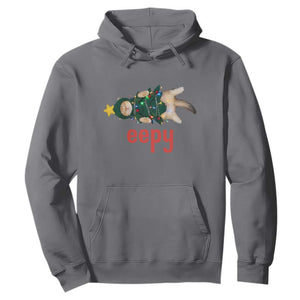 Cat Christmas Meme Hoodie Eepy Kitten Silly Sleepy TS14 Charcoal Print Your Wear