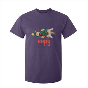 Cat Christmas Meme T Shirt For Kid Eepy Kitten Silly Sleepy TS14 Purple Print Your Wear