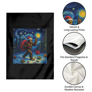 Bigfoot Christmas Garden Flag Starry Night Van Gogh TS14 Print Your Wear