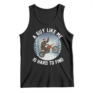 Funny Bigfoot Motorcycle Christmas Tank Top Sasquatch Rock On Hand Xmas TS14 Black Print Your Wear