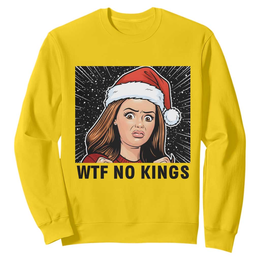 No Kings Sweatshirt Funny Disgusting Doll Face Meme Christmas TS14 Daisy Print Your Wear