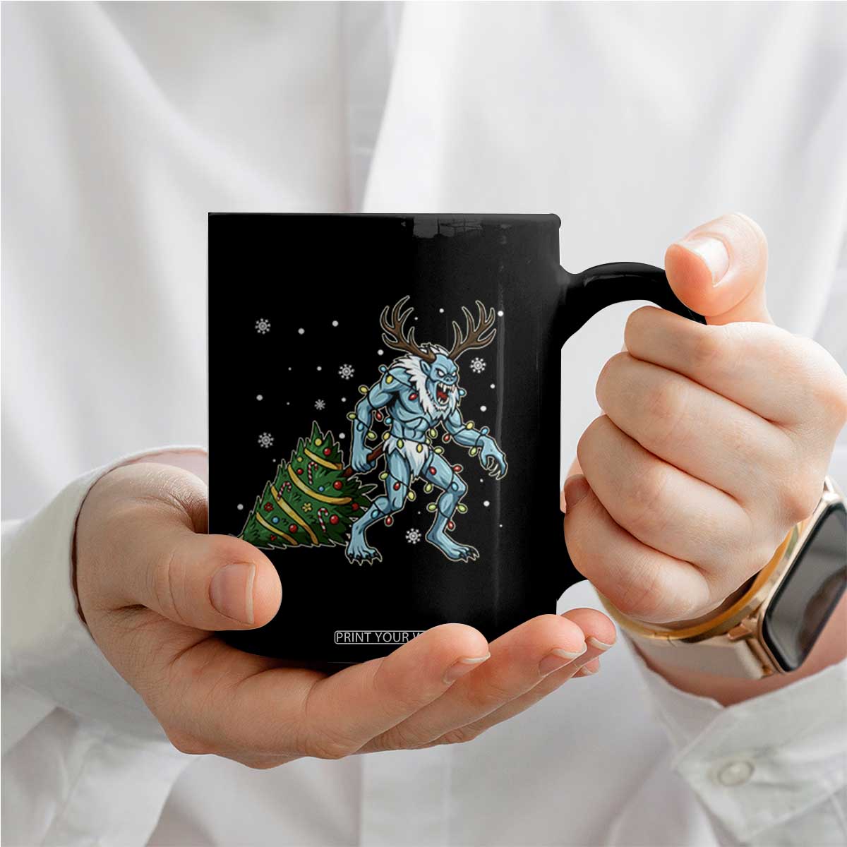 Wendigo Monster Coffee Mug Cryptid Mythical Christmas TS14 Print Your Wear