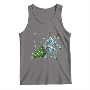 Wendigo Monster Tank Top Cryptid Mythical Christmas TS14 Deep Heather Print Your Wear