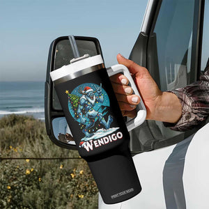 Funny Wendigo Monster Christmas Tumbler With Handle Rock On Hand Meme Xmas TS14 Print Your Wear