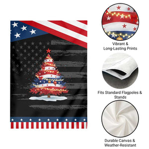 Christmas Tree American Flag Patriotic Garden Flag TS14 Print Your Wear
