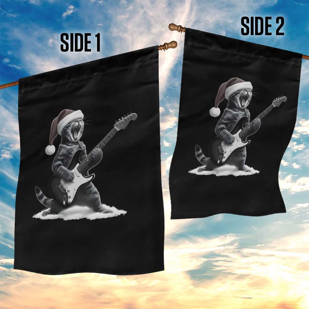 Funny Cat Guitar Garden Flag Rock and Roll Christmas TS14 Print Your Wear