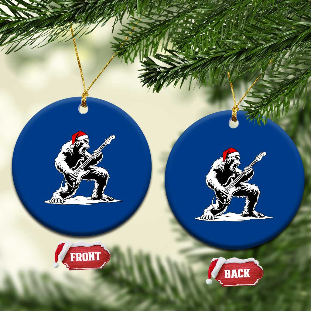 Funny Bigfoot Guitar Ceramic Ornament Rock and Roll Xmas TS14 1pc Blue Print Your Wear