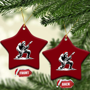 Funny Bigfoot Guitar Ceramic Ornament Rock and Roll Xmas TS14 Print Your Wear