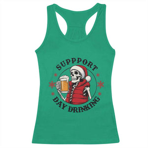 Funny Skeleton Beer Christmas Racerback Tank Top Support Day Drinking TS14 Irish Green Print Your Wear