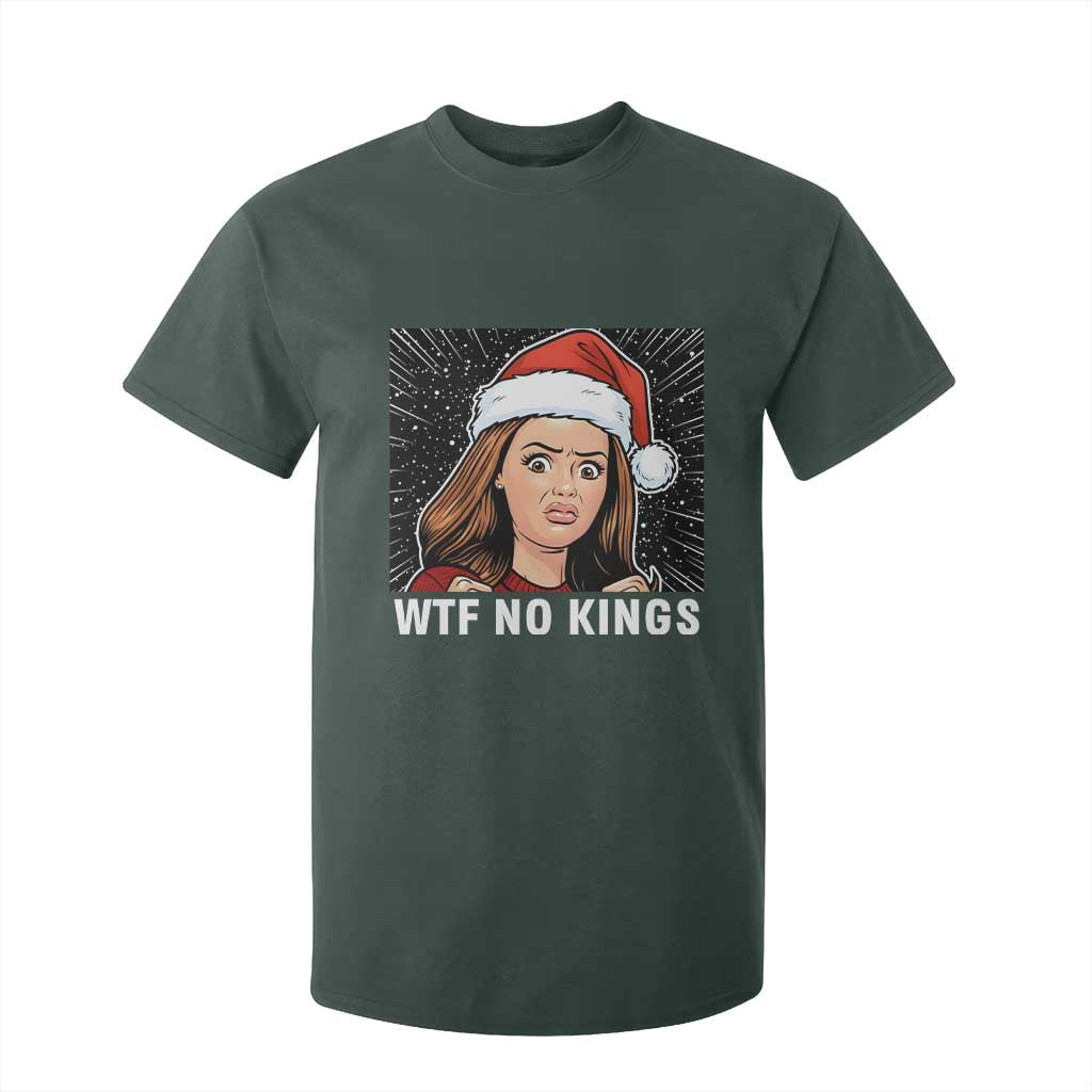 No Kings T Shirt For Kid Funny Doll Face Meme Christmas TS14 Dark Forest Green Print Your Wear