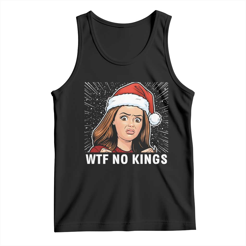 No Kings Tank Top Funny Doll Face Meme Christmas TS14 Black Print Your Wear