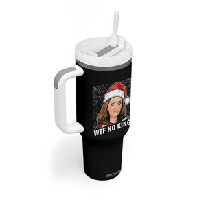 No Kings Tumbler With Handle Funny Doll Face Meme Christmas TS14 Print Your Wear