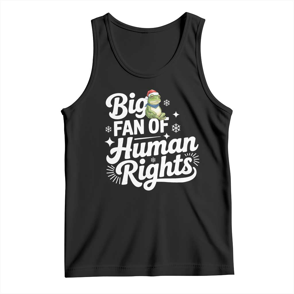 Resist Frog Christmas Tank Top Big Fan Of Human Rights Political Meme TS14 Black Print Your Wear