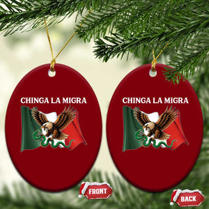 Immigration Rights Protest Ceramic Ornament Chinga La Migra Anti Fascism TS14 Print Your Wear
