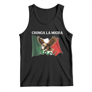 Immigration Rights Protest Tank Top Chinga La Migra Anti Fascism TS14 Black Print Your Wear