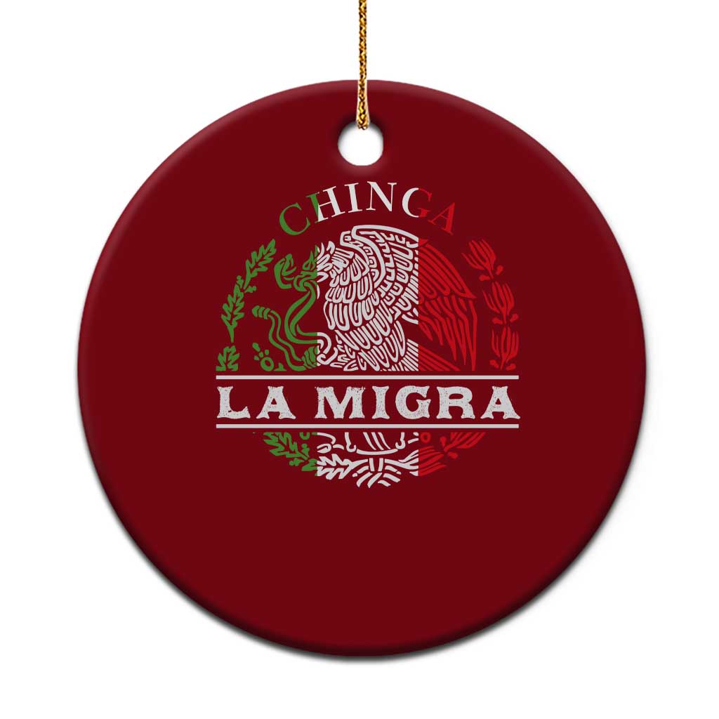Chinga La Migra Ceramic Ornament Immigration Rights Anti Fascism Protest TS14 1pc Red Print Your Wear