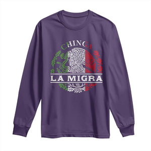 Chinga La Migra Long Sleeve Shirt Immigration Rights Anti Fascism Protest TS14 Purple Print Your Wear