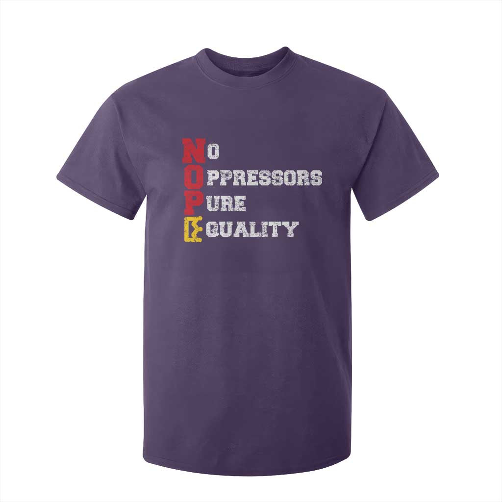 No Kings T Shirt For Kid No Oppressors Pure Equality TS14 Purple Print Your Wear
