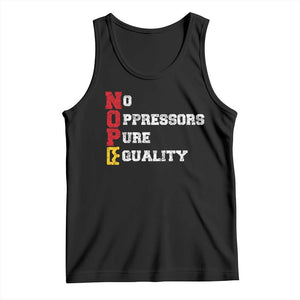 No Kings Tank Top No Oppressors Pure Equality TS14 Black Print Your Wear