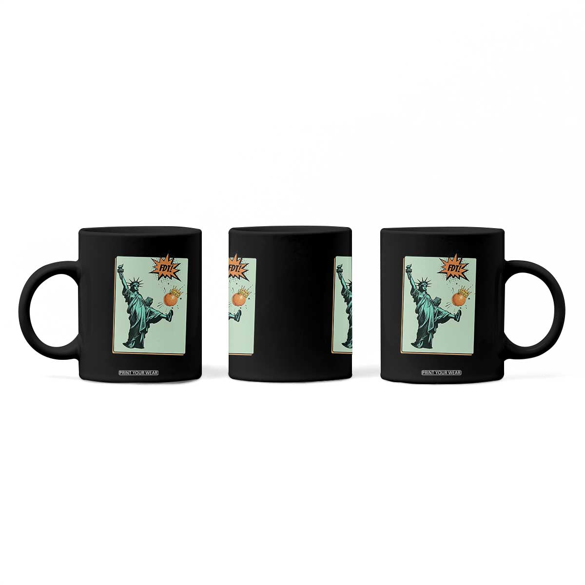 No Kings Coffee Mug Statue of Liberty Political Protest TS14 Print Your Wear