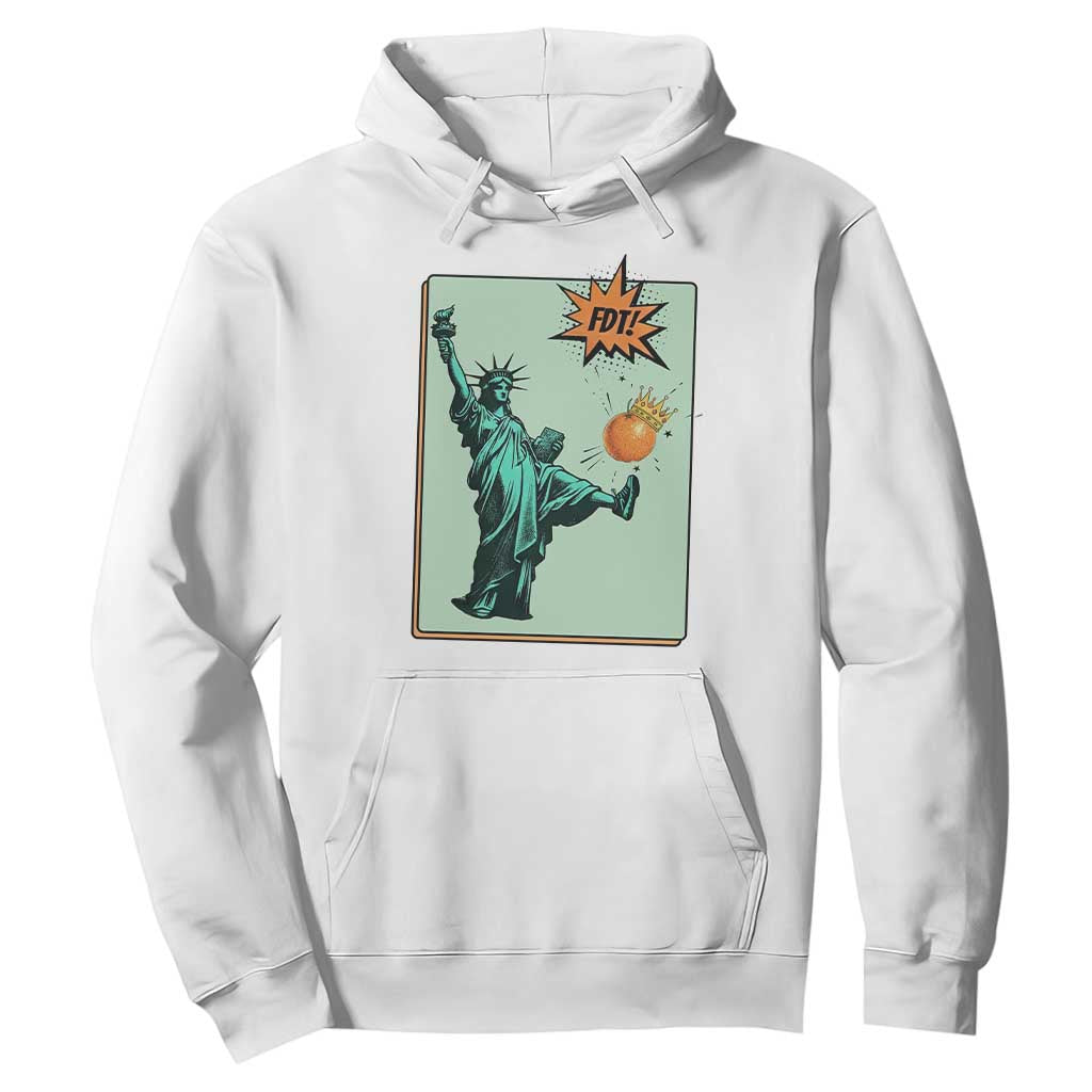 No Kings Hoodie Statue of Liberty Political Protest TS14 White Print Your Wear