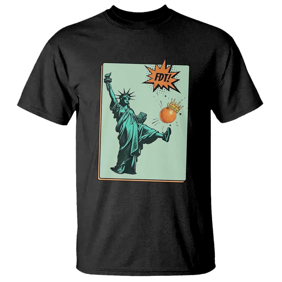No Kings T Shirt Statue of Liberty Political Protest TS14 Black Print Your Wear