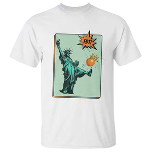 No Kings T Shirt Statue of Liberty Political Protest TS14 White Print Your Wear