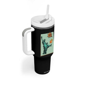 No Kings Tumbler With Handle Statue of Liberty Political Protest TS14 Print Your Wear