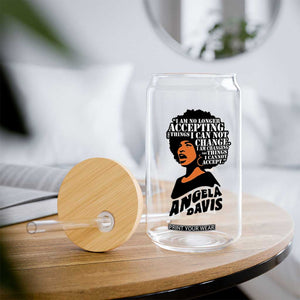 Angela Davis Inspirational Quote Glass Can I Am No Longer Accepting The Things I Cannot Change TS14 Print Your Wear