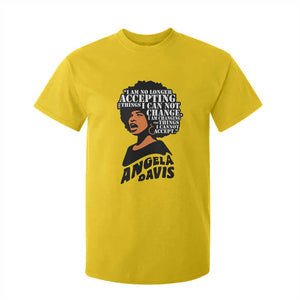 Angela Davis Inspirational Quote T Shirt For Kid I Am No Longer Accepting The Things I Cannot Change TS14 Daisy Print Your Wear