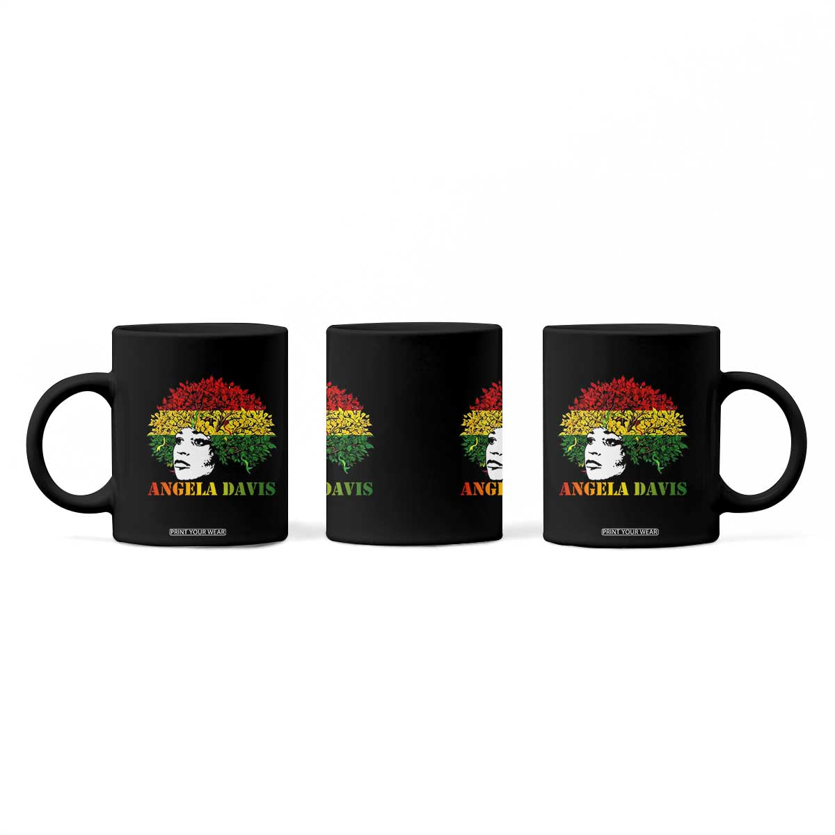 Angela Davis Coffee Mug Black History Month TS14 Print Your Wear
