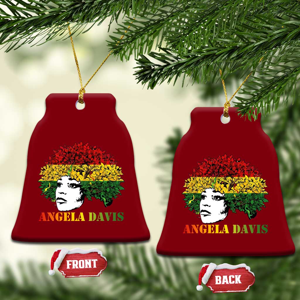 Angela Davis Ceramic Ornament Black History Month TS14 Print Your Wear