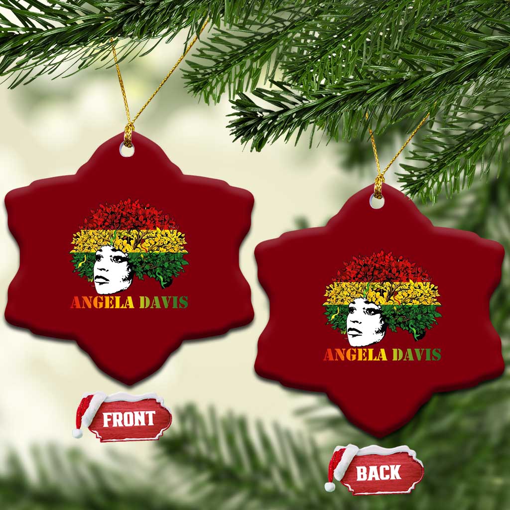 Angela Davis Ceramic Ornament Black History Month TS14 Print Your Wear