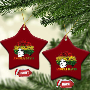 Angela Davis Ceramic Ornament Black History Month TS14 Print Your Wear