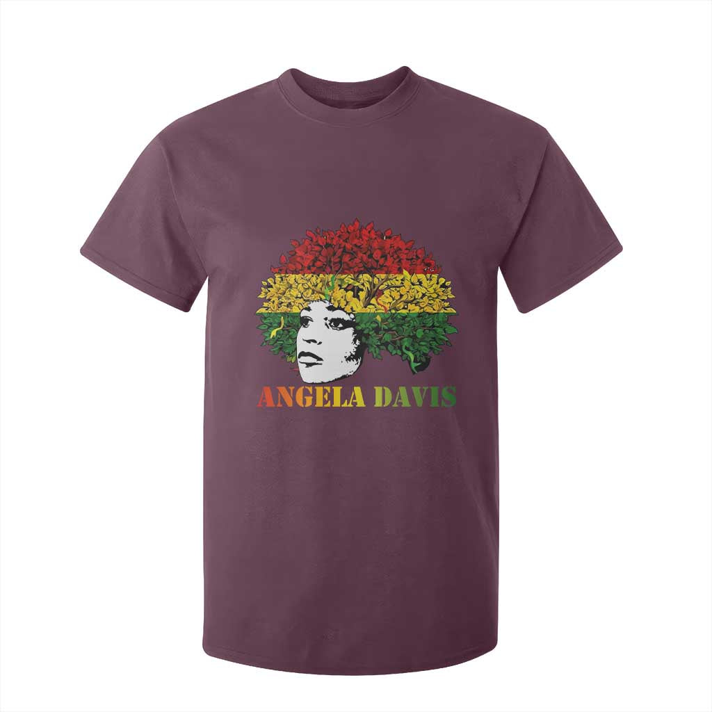 Angela Davis T Shirt For Kid Black History Month TS14 Maroon Print Your Wear