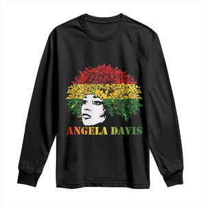 Angela Davis Long Sleeve Shirt Black History Month TS14 Black Print Your Wear