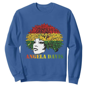 Angela Davis Sweatshirt Black History Month TS14 Royal Blue Print Your Wear